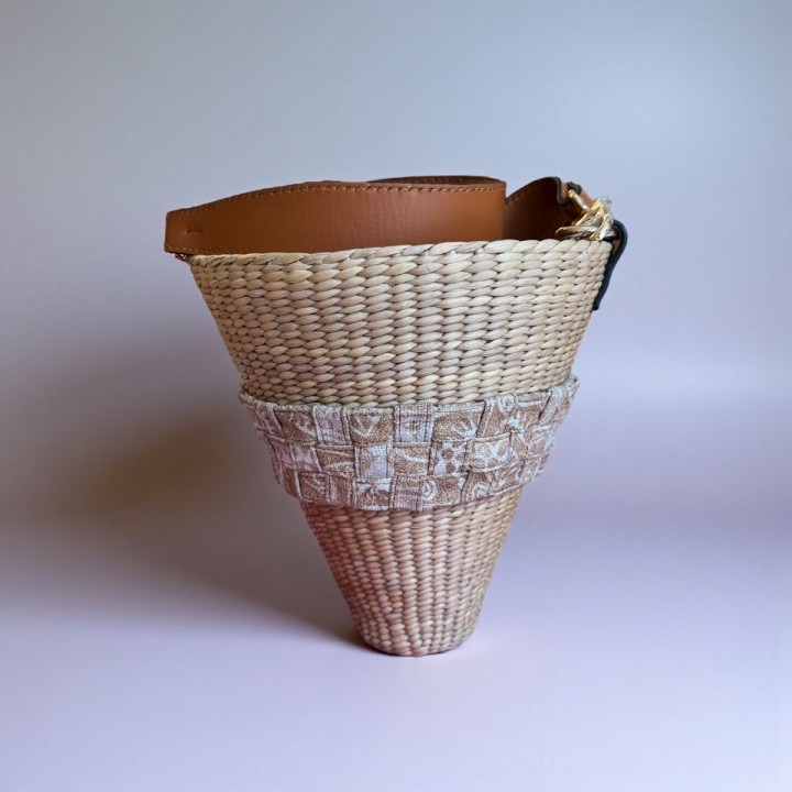 Túi Nón thổ cẩm 18xH20cm